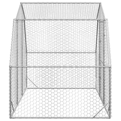 Chicken Run 2.5x2x2.25 m Galvanised Steel