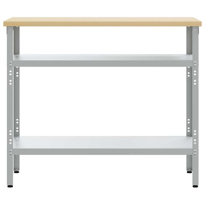Work Table Grey 100 x 55 x 85 cm Steel and Engineered Wood
