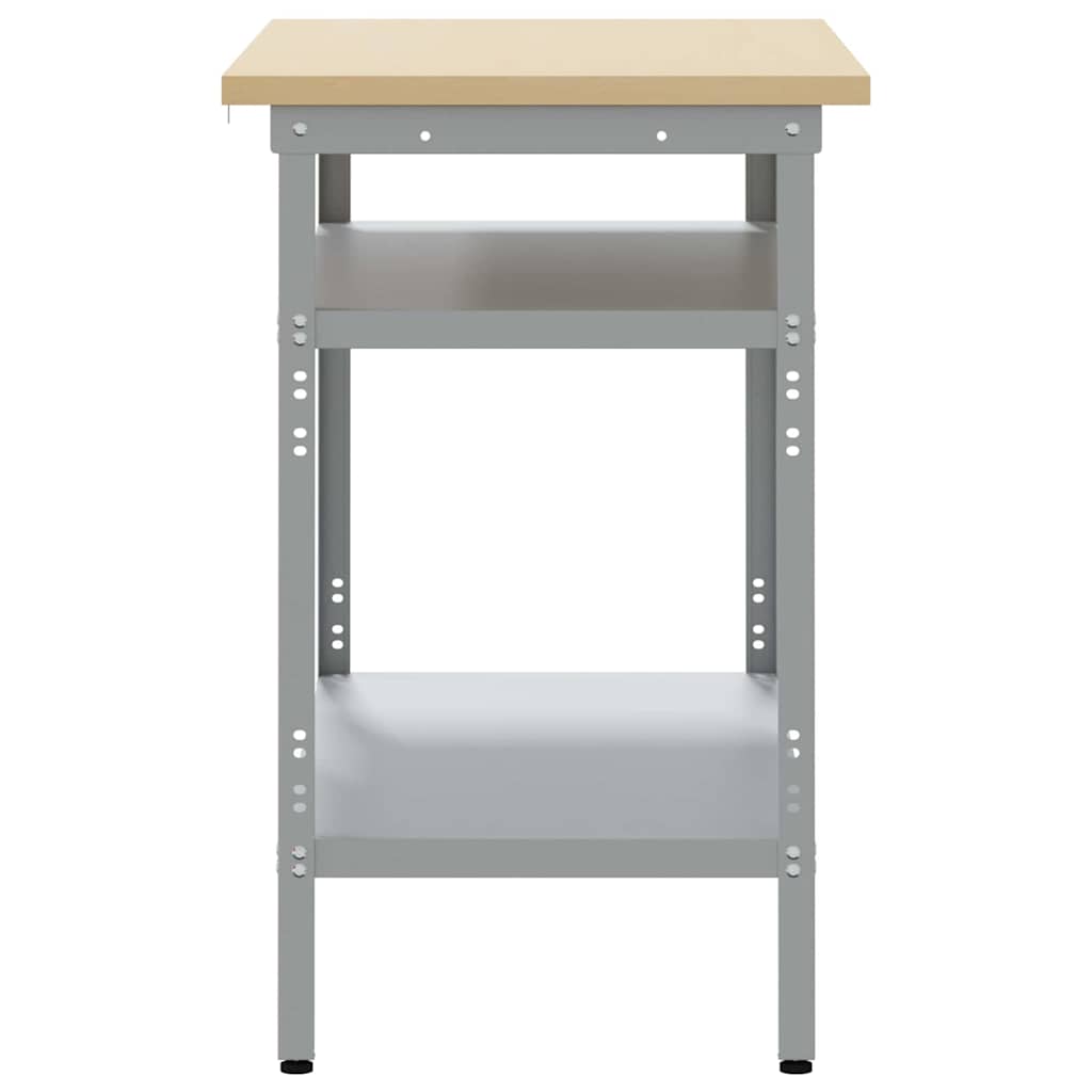 Work Table Grey 100 x 55 x 85 cm Steel and Engineered Wood