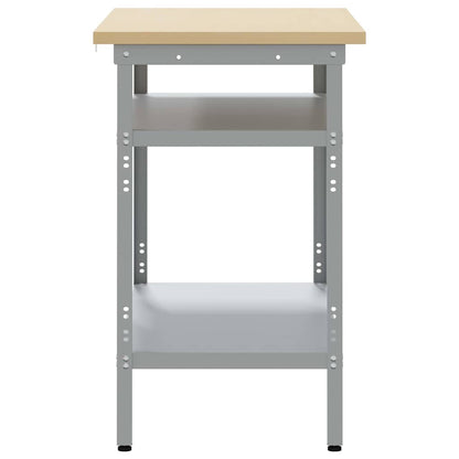 Work Table Grey 100 x 55 x 85 cm Steel and Engineered Wood