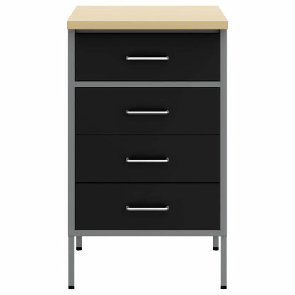 Workbench Black and grey 50 x 55 x 85 cm Powder-coated steel