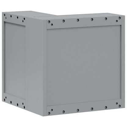 Tool Cabinet Black and grey 55 x 55 x 55 cm Powder-coated steel