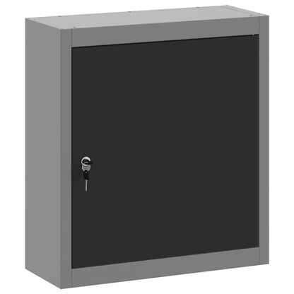Tool Cabinet Black and grey 50 x 20 x 55 cm Powder-coated steel