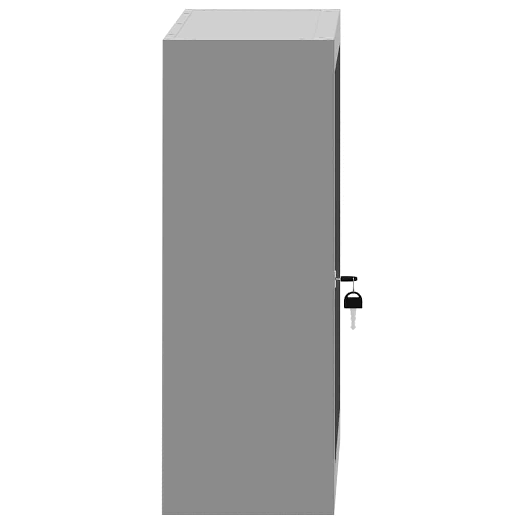 Tool Cabinet Black and grey 50 x 20 x 55 cm Powder-coated steel