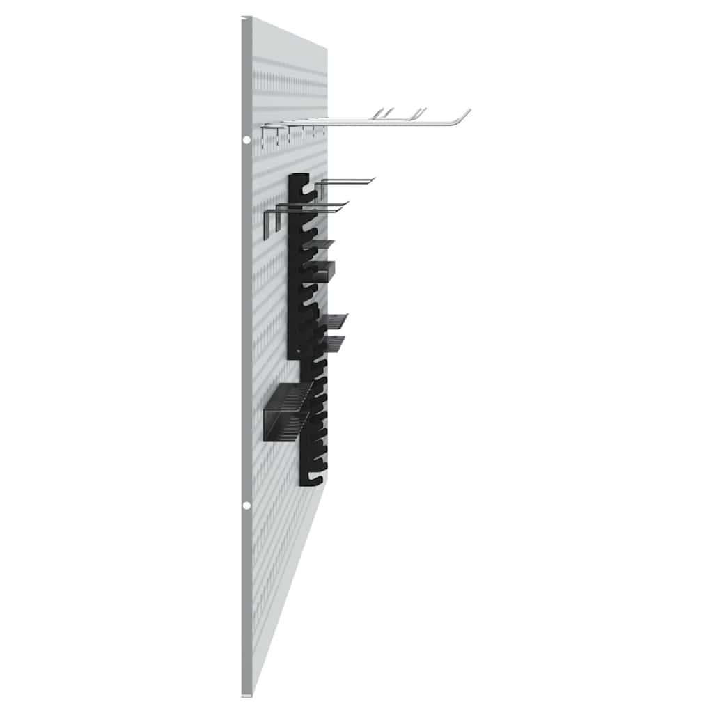 Storage Bench 3 pcs Grey 150 x 1 x 60 cm Powder-coated steel