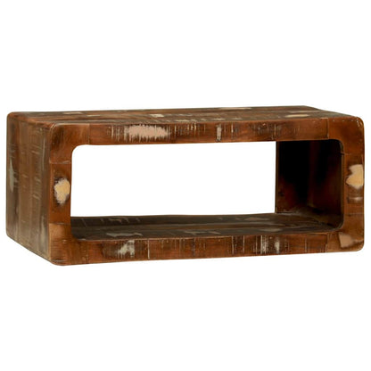 TV Cabinet with Shelf Multicolour Solid Reclaim wood