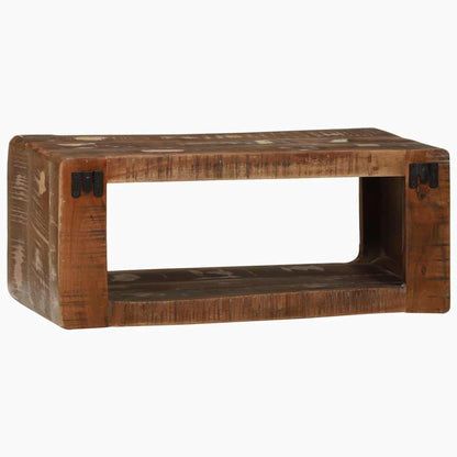 TV Cabinet with Shelf Multicolour Solid Reclaim wood