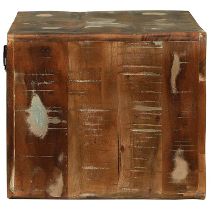 TV Cabinet with Shelf Multicolour Solid Reclaim wood