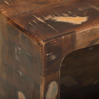 TV Cabinet with Shelf Multicolour Solid Reclaim wood