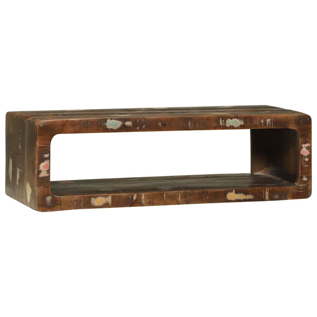 TV Cabinet with Shelf Multicolour Solid Reclaim wood
