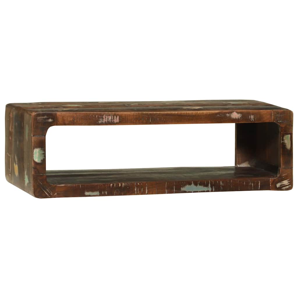 TV Cabinet with Shelf Multicolour Solid Reclaim wood