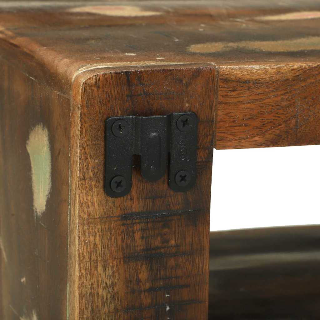 TV Cabinet Set with Shelf 3 pcs Multicolour Solid Reclaim wood