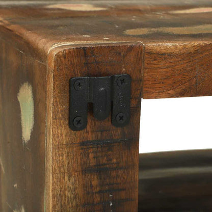 TV Cabinet Set with Shelf 3 pcs Multicolour Solid Reclaim wood