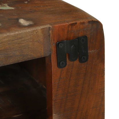 TV Cabinet Multicolour 80 x 32 x 36 cm Solid Reclaim wood