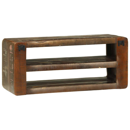 TV Cabinet Multicolour 80 x 32 x 36 cm Solid Reclaim wood