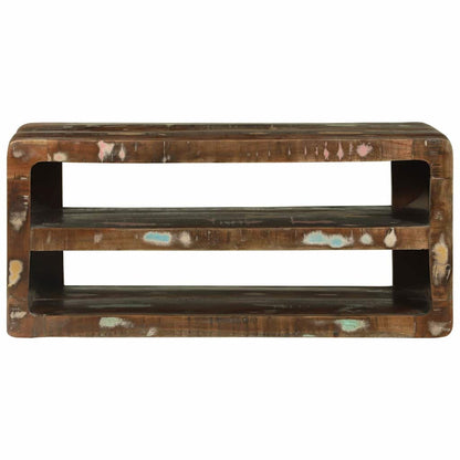 TV Cabinet Multicolour 80 x 32 x 36 cm Solid Reclaim wood