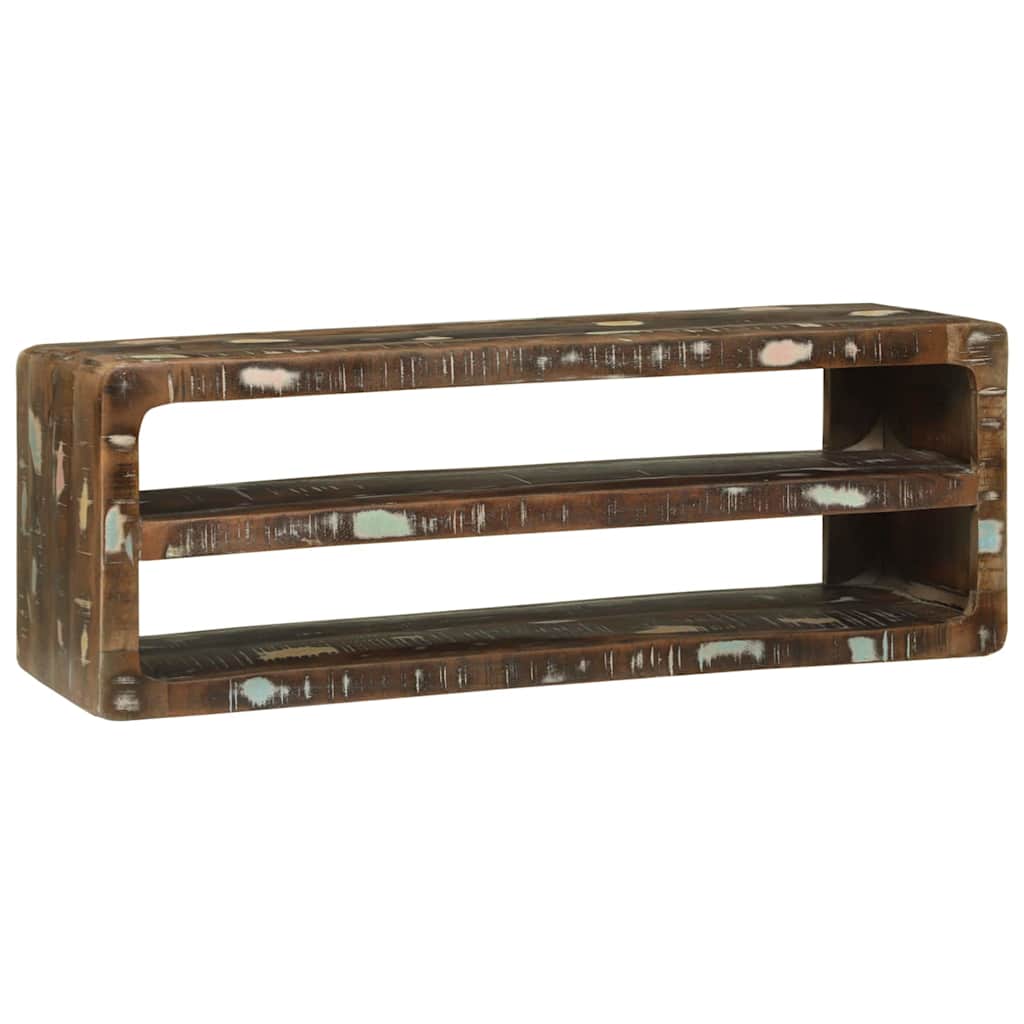 TV Cabinet Multicolour 100 x 32 x 36 cm Solid Reclaim wood