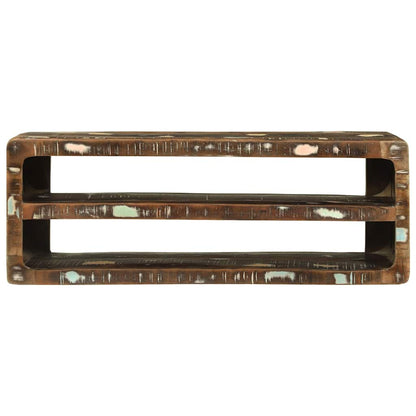 TV Cabinet Multicolour 100 x 32 x 36 cm Solid Reclaim wood