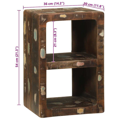 TV Cabinet Multicolour 36 x 30 x 54 cm Solid Reclaim wood