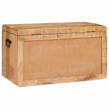 Storage Box with Storage with Lock Brown Solid mango wood
