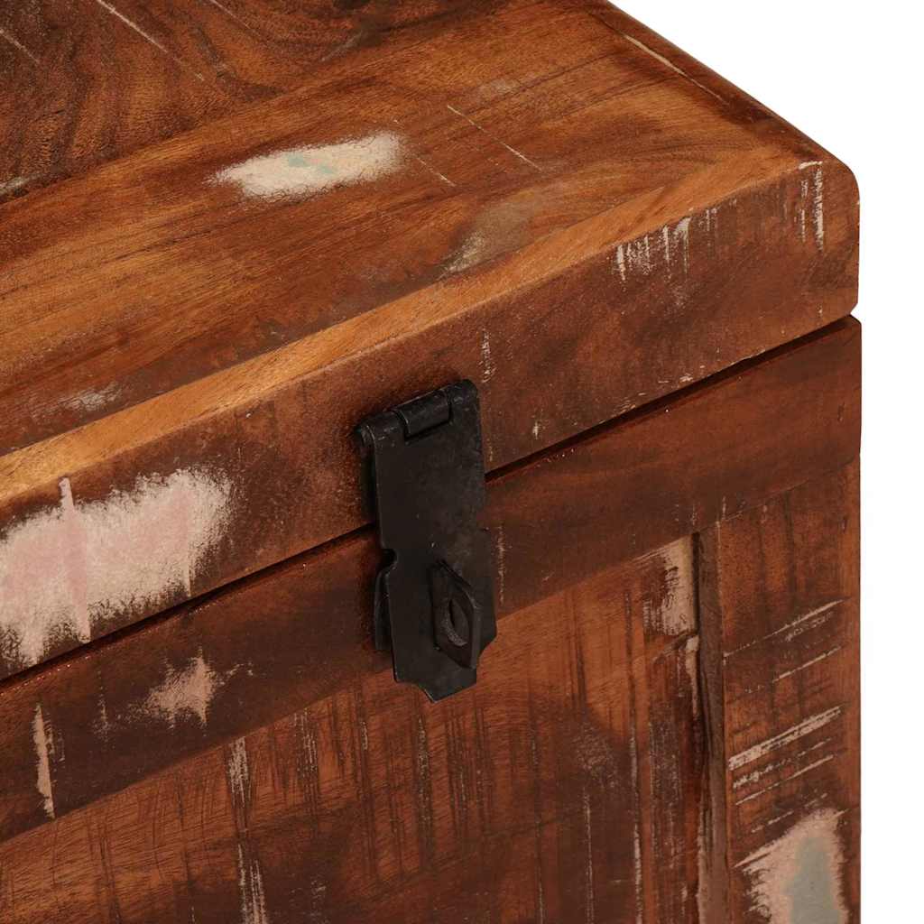 Storage Box with Storage Multicolour Solid reclaimed wood