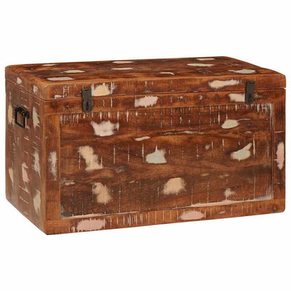 Storage Box with Storage Multicolour Solid reclaimed wood