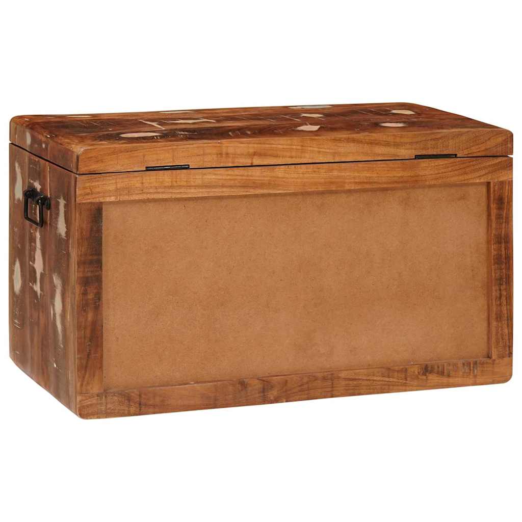 Storage Box with Storage Multicolour Solid reclaimed wood