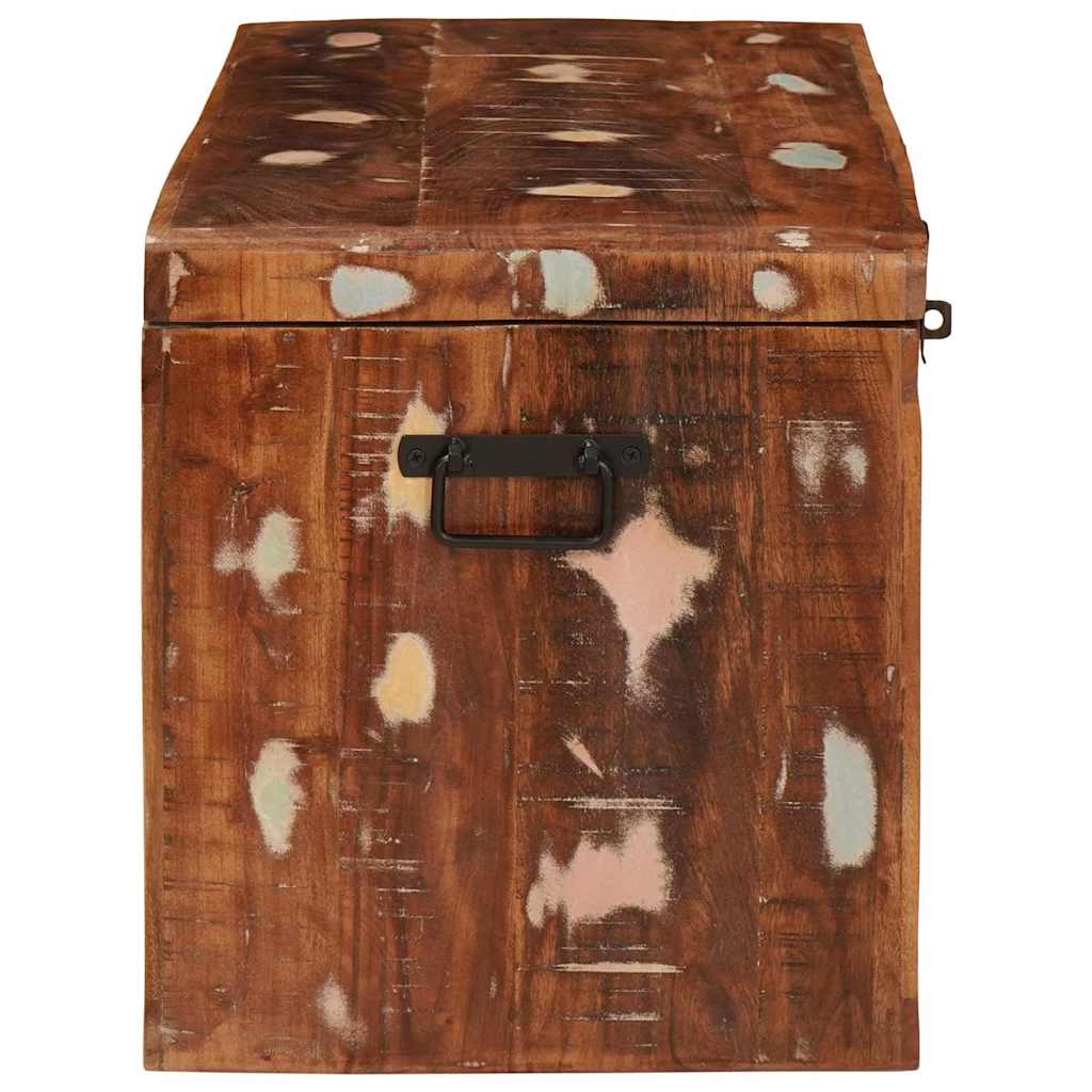Storage Box with Storage Multicolour Solid reclaimed wood