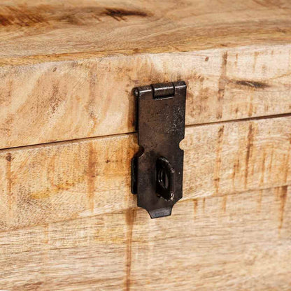 Storage Box with Storage with Lock Solid mango wood
