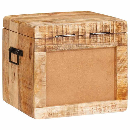 Storage Box with Storage with Lock Solid mango wood