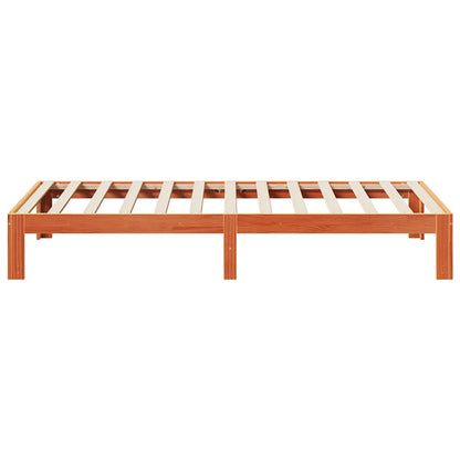 Bed Frame without Mattress Wax Brown 80x200 cm Solid Wood Pine