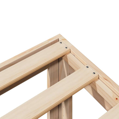 Bed Frame without Mattress 160x200 cm Solid Wood Pine