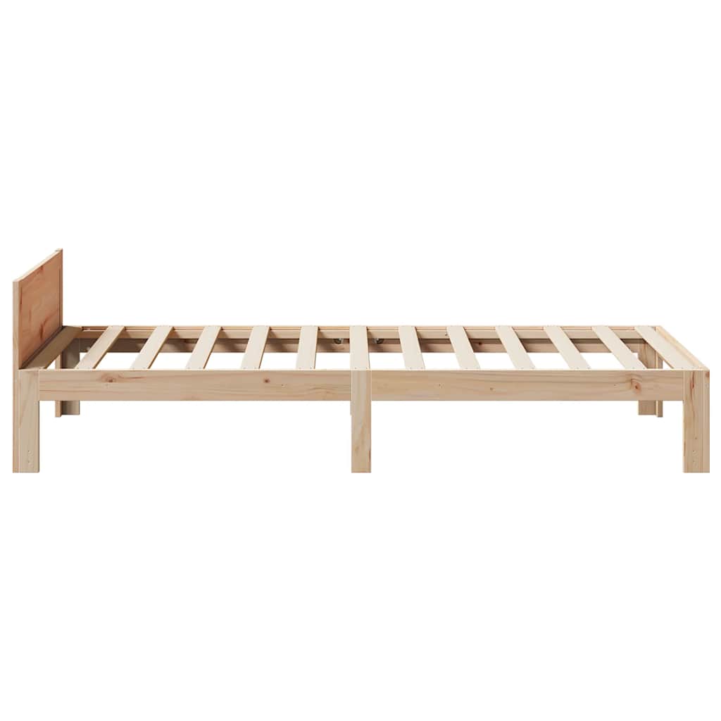 Bed Frame without Mattress 90x200 cm Solid Wood Pine