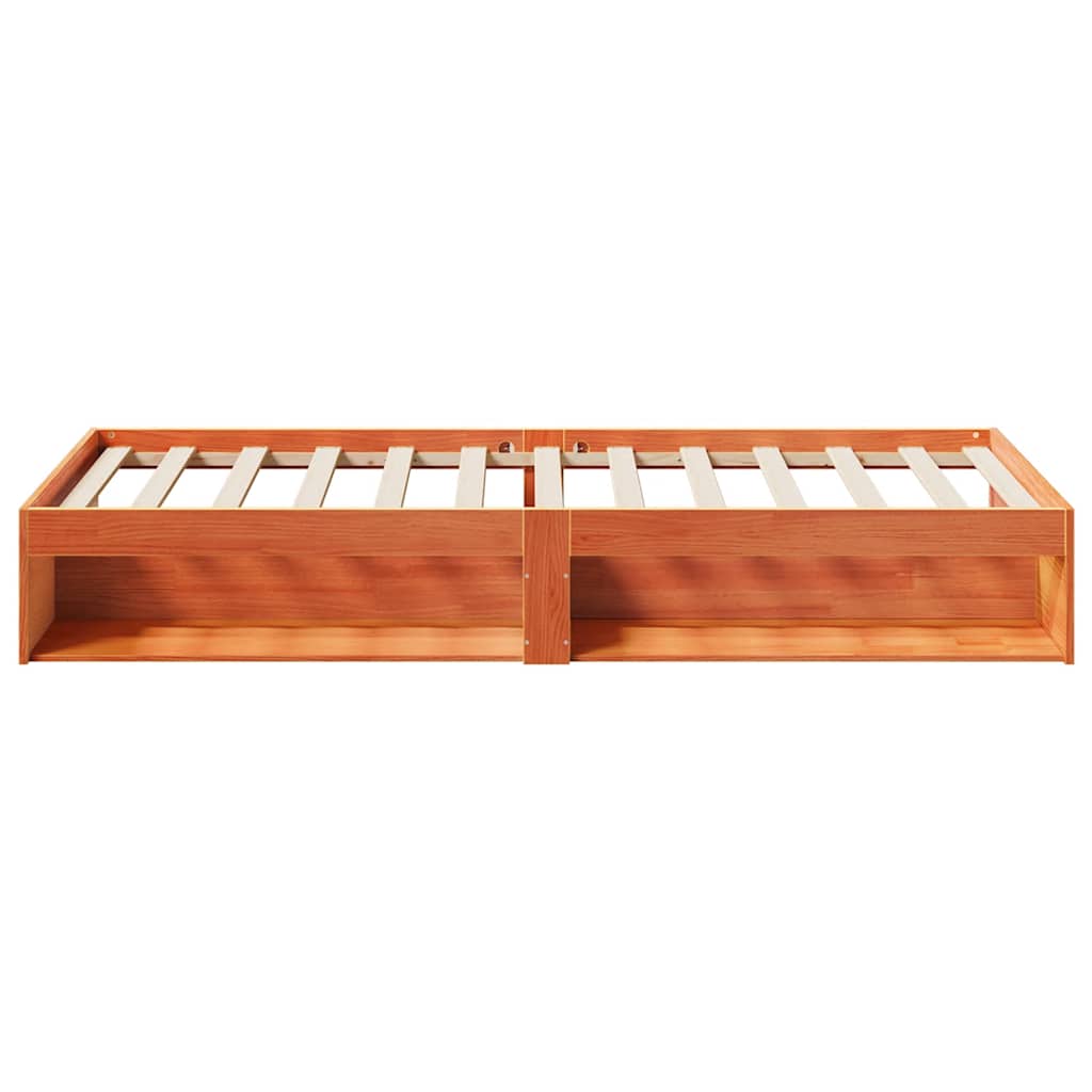 Day Bed without Mattress Wax Brown 90x190 cm Solid Wood Pine