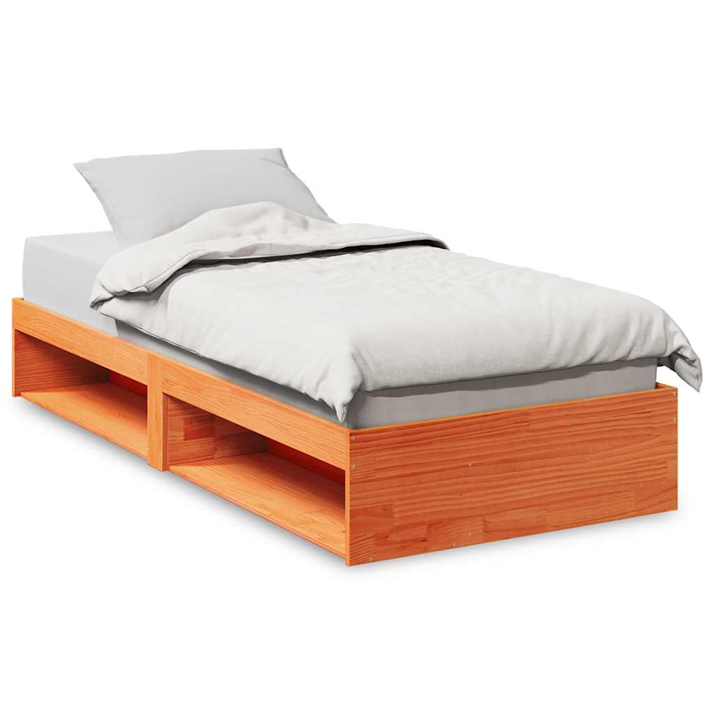 Day Bed without Mattress Wax Brown 75x190 cm Solid Wood Pine
