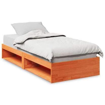 Day Bed without Mattress Wax Brown 75x190 cm Solid Wood Pine