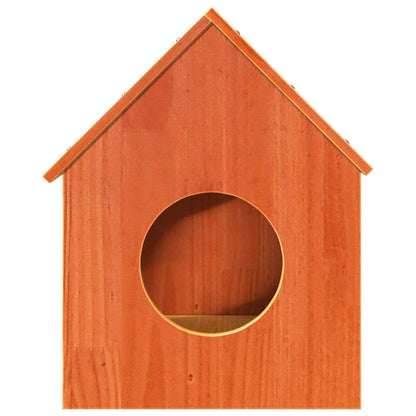 Cat House Wax Brown 41x50x50 cm Solid Wood Pine