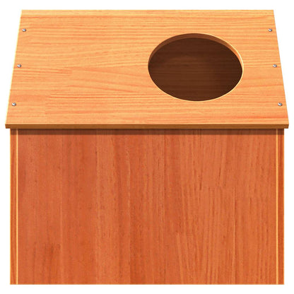 Cat House Wax Brown 41x50x50 cm Solid Wood Pine
