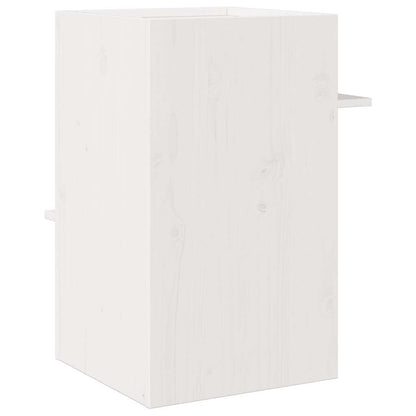 Cat House White 43x43x60 cm Solid Wood Pine