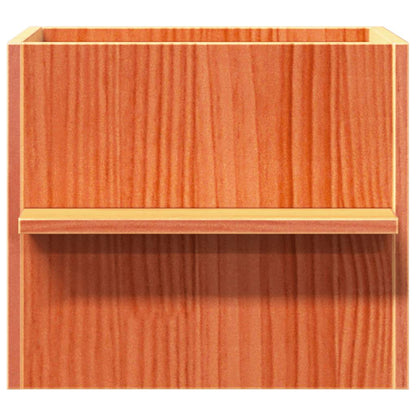 Cat House Wax Brown 51x35x30 cm Solid Wood Pine