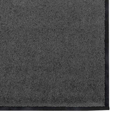 Doormat Anthracite and Black 120 x 300 cm Polyamide and PVC