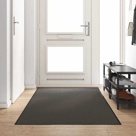 Doormat Anthracite and Black 120 x 300 cm Polyamide and PVC