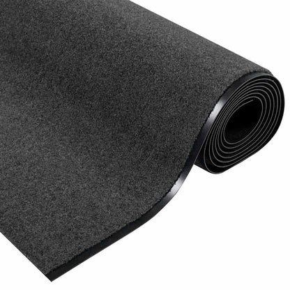 Doormat Anthracite and Black 120 x 350 cm Polyamide and PVC