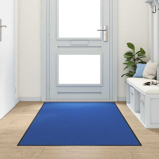 Doormat Other Blue and Black 120 x 250 cm Polyamide and PVC