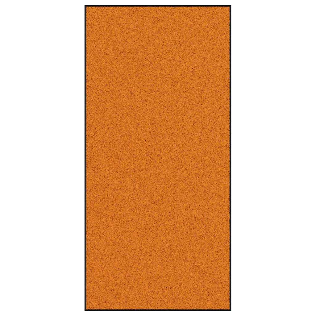 Doormat Other Orange and Black 120 x 250 cm Polyamide and PVC