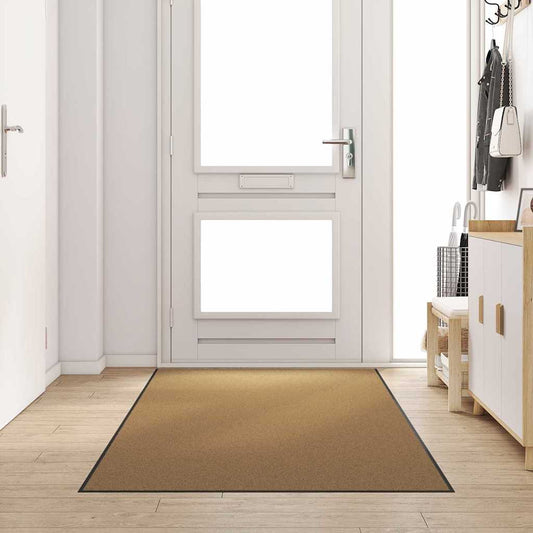 Doormat Other Cream and Black 120 x 300 cm Polyamide and PVC