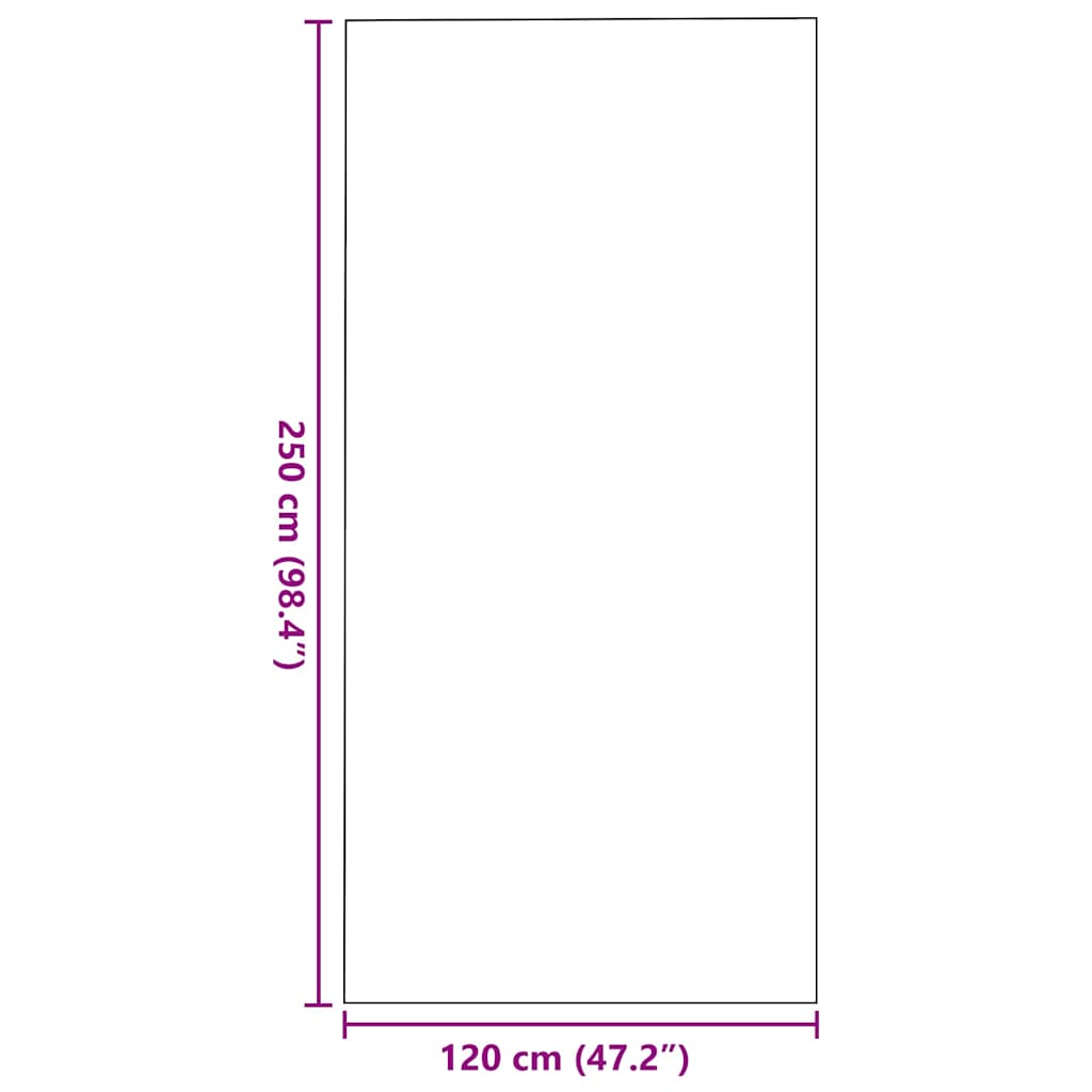 Doormat Other Black 120 x 250 cm Polypropylene and vinyl