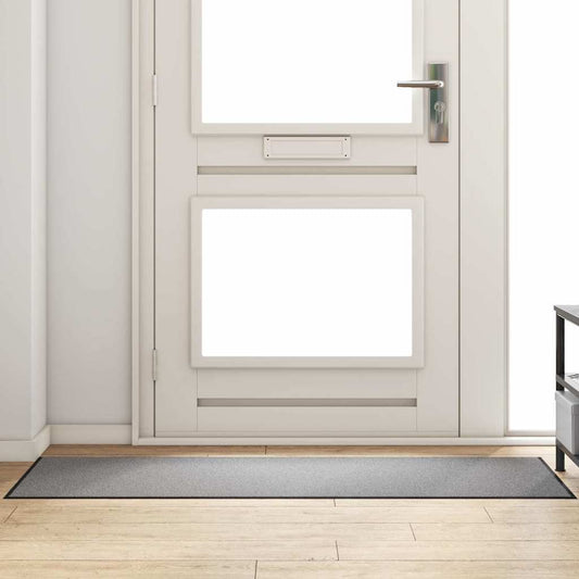 Doormat Grey and Black 60 x 180 cm Polypropylene and vinyl