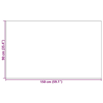 Doormat Grey and Black 90 x 150 cm Polypropylene and vinyl