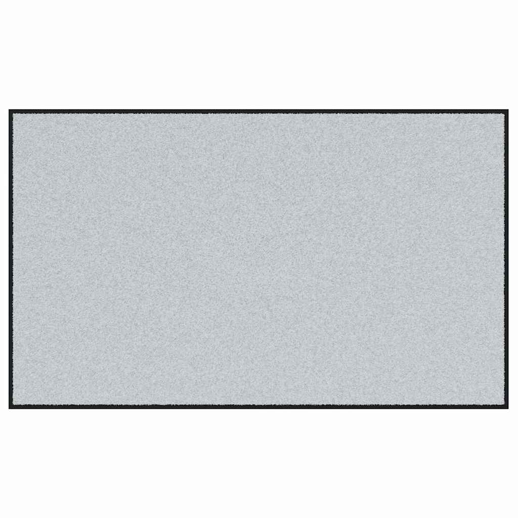 Doormat Grey and Black 90 x 150 cm Polypropylene and vinyl